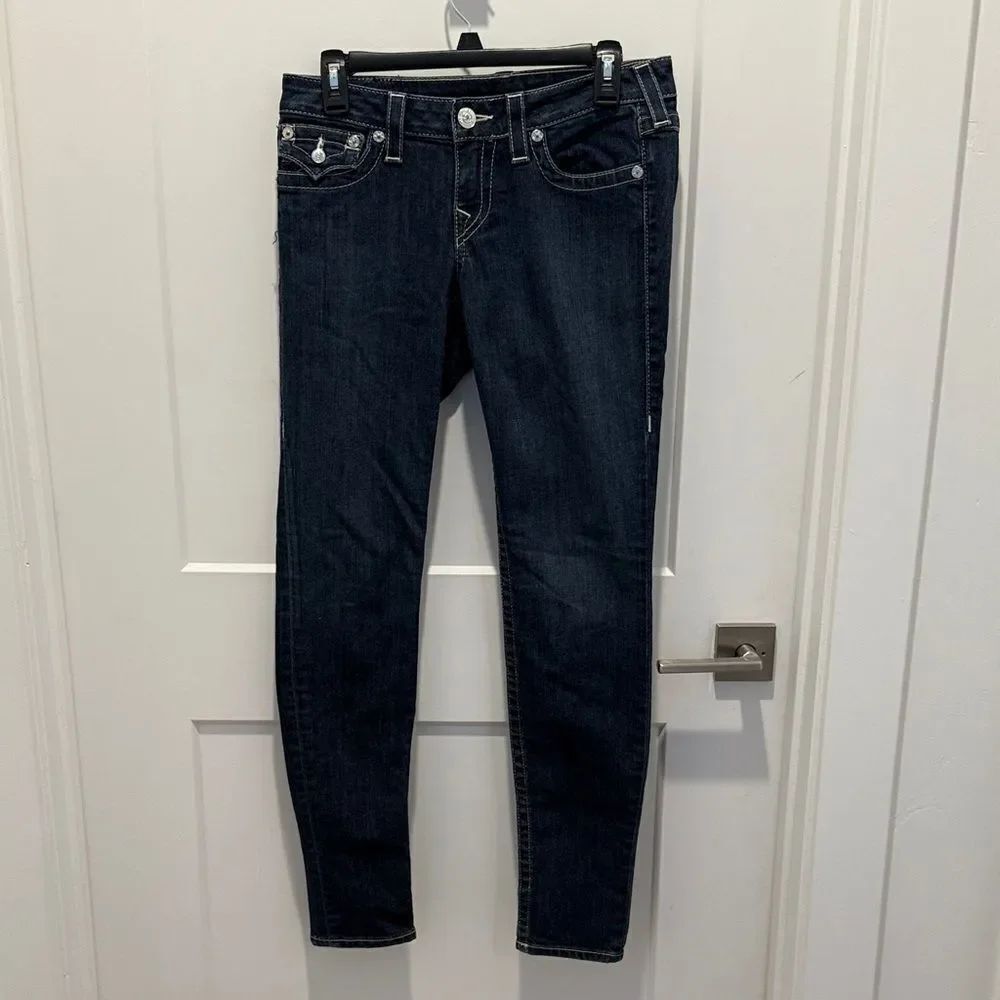 True Religion Low Rise Skinny Jeans, Size 28